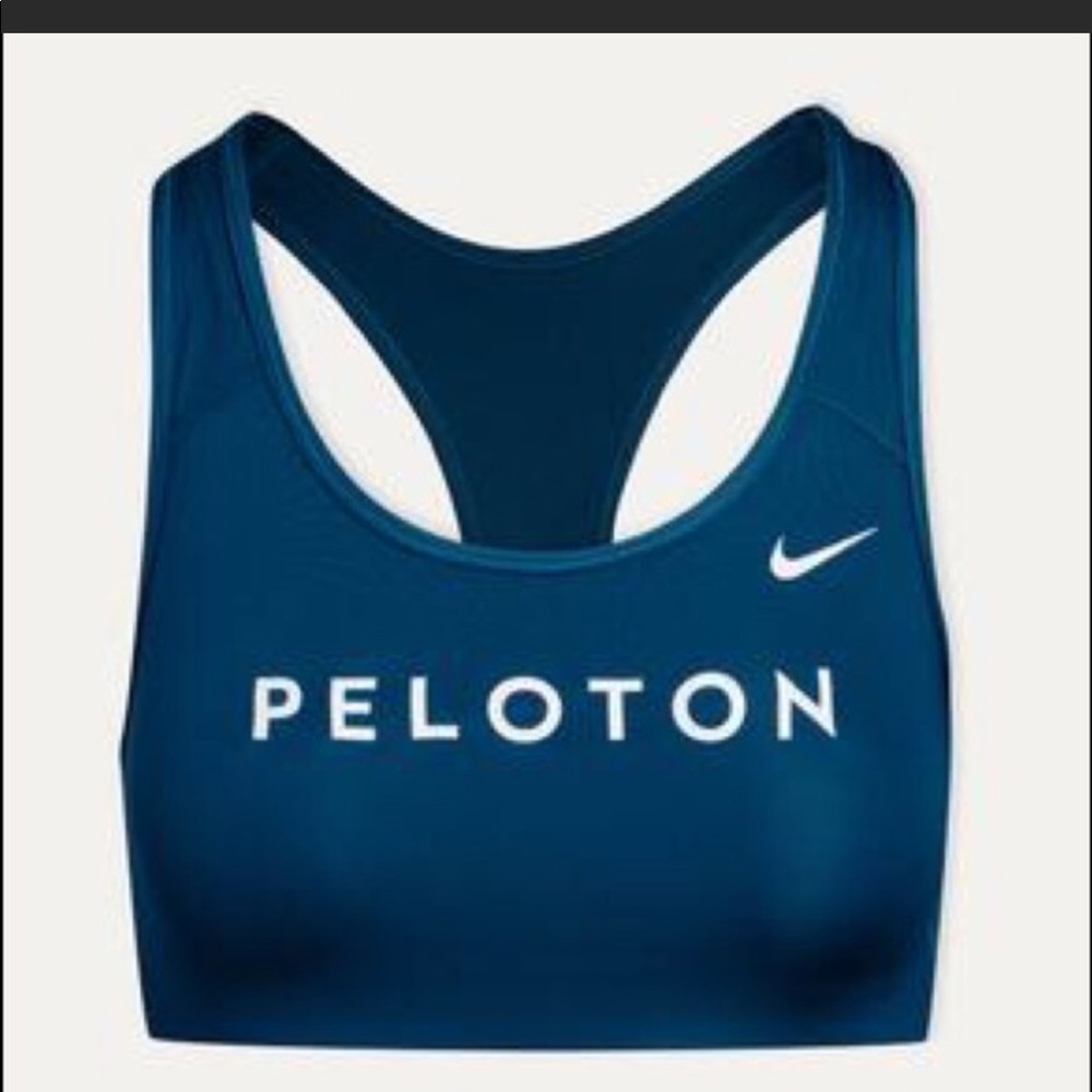 Peloton Nike valerian blue sports bra